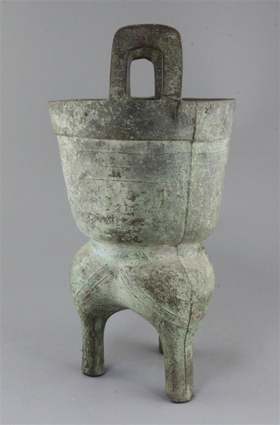 A large Chinese archaic bronze tripod steamer vessel, Yan, Western Zhou dynasty, 10th-9th century B.C., 44cm